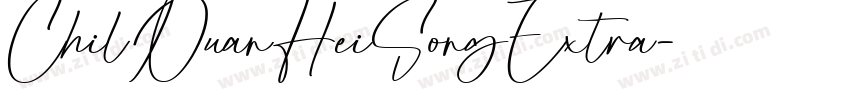 ChilDuanHeiSongExtra字体转换