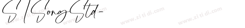 STSongStd字体转换
