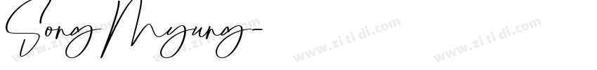 SongMyung字体转换