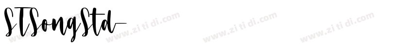 STSongStd字体转换