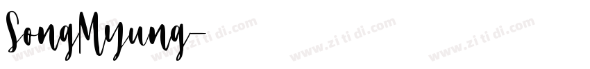 SongMyung字体转换