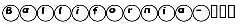 Ballifornia字体转换