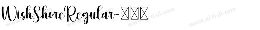 WishShoreRegular字体转换