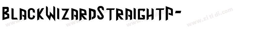 BlackWizardStraightP字体转换