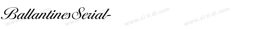 BallantinesSerial字体转换