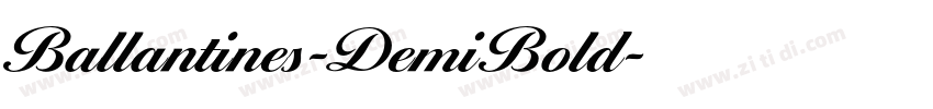 Ballantines-DemiBold字体转换