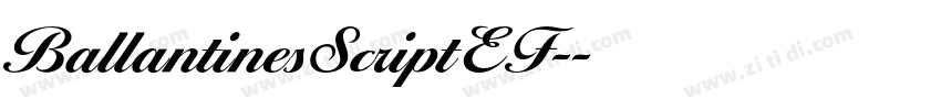 BallantinesScriptEF-字体转换