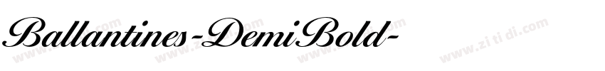 Ballantines-DemiBold字体转换