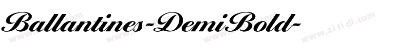 Ballantines-DemiBold字体转换