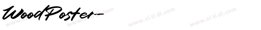 WoodPoster字体转换