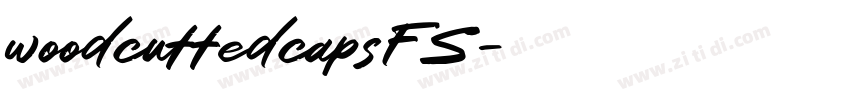 woodcuttedcapsFS字体转换