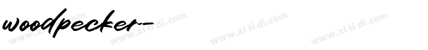 woodpecker字体转换