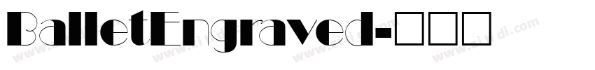 BalletEngraved字体转换
