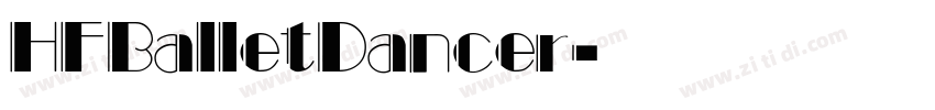 HFBalletDancer字体转换
