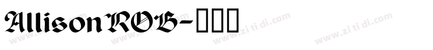 AllisonROB字体转换
