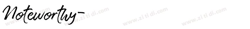 Noteworthy字体转换