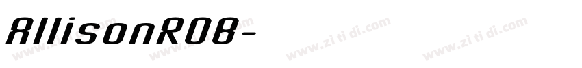 AllisonROB字体转换