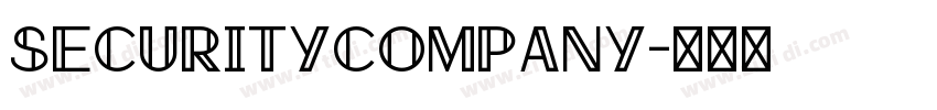 SecurityCompany字体转换