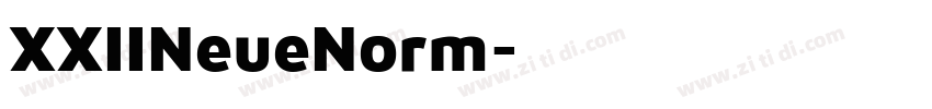 XXIINeueNorm字体转换