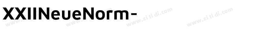 XXIINeueNorm字体转换