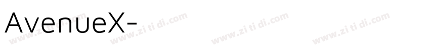 AvenueX字体转换
