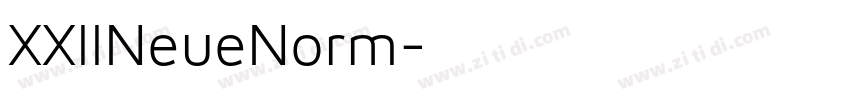 XXIINeueNorm字体转换