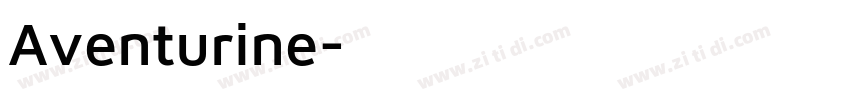 Aventurine字体转换