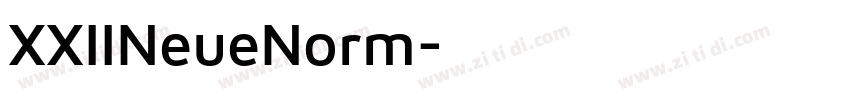 XXIINeueNorm字体转换