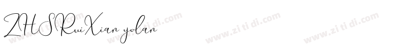 ZHSRuiXian-yolan字体转换