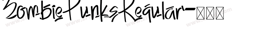 ZombiePunksRegular字体转换