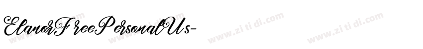 ElanorFreePersonalUs字体转换