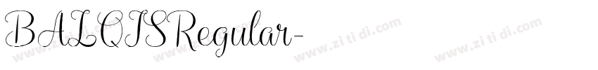 BALQISRegular字体转换