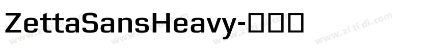 ZettaSansHeavy字体转换