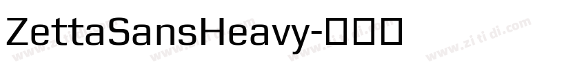 ZettaSansHeavy字体转换
