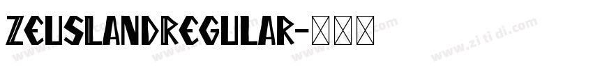 ZeusLandRegular字体转换