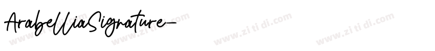 ArabelliaSignature字体转换