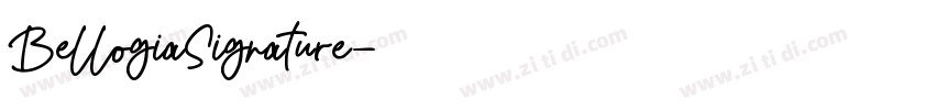 BellogiaSignature字体转换