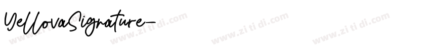 YellovaSignature字体转换