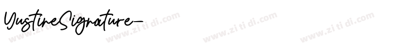 YustineSignature字体转换
