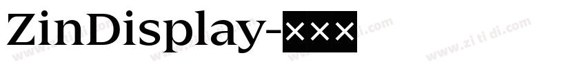 ZinDisplay字体转换