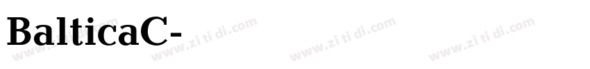 BalticaC字体转换