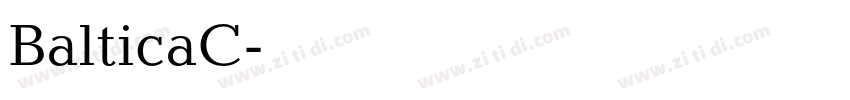 BalticaC字体转换