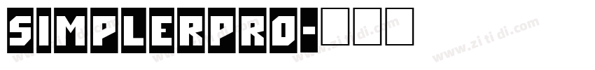 SimplerPro字体转换