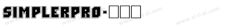 SimplerPro字体转换