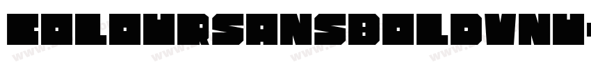 ColourSansBoldVNU字体转换