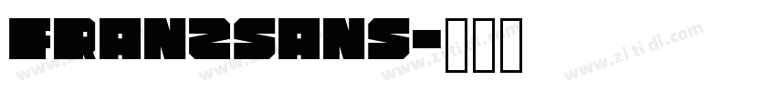 FranzSans字体转换
