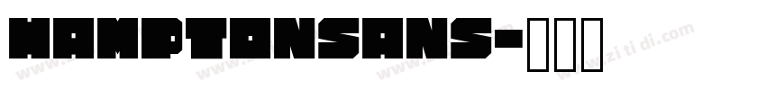 HamptonSans字体转换