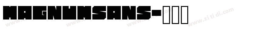 MagnumSans字体转换