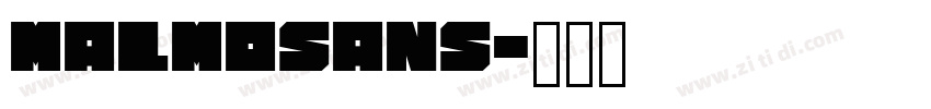 MalmoSans字体转换