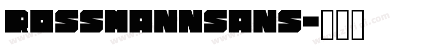 ROSSMANNSans字体转换
